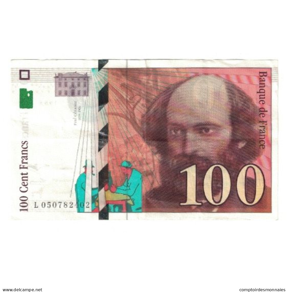 France, 100 Francs, Cézanne, 1998, L050782402, SUP, Fayette:74.02, KM:158a - 100 F 1997-1998 ''Cézanne''