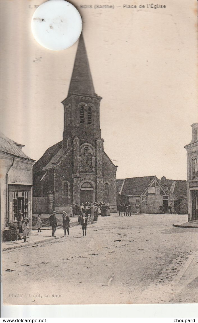72 -  Carte Postale Ancienne  De  SAINT GEORGES DU BOIS  Place De L'Eglise - Other & Unclassified