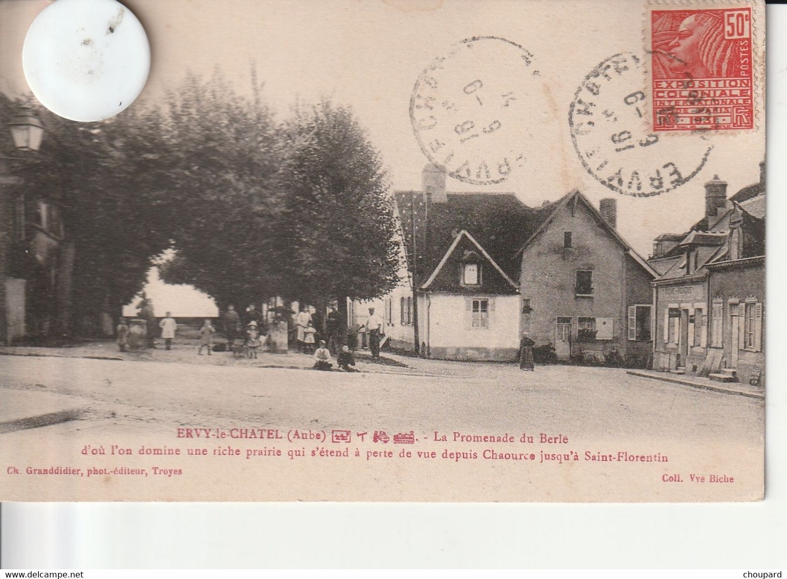 10 -  Carte Postale Ancienne  De  ERVY LE CHATEL   La Promenade Du Berle - Ervy-le-Chatel