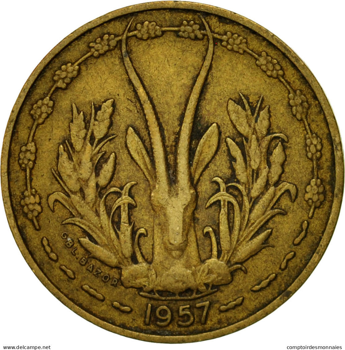 Monnaie, French West Africa, 10 Francs, 1957, Paris, TTB, Aluminum-Bronze, KM:8 - Togo
