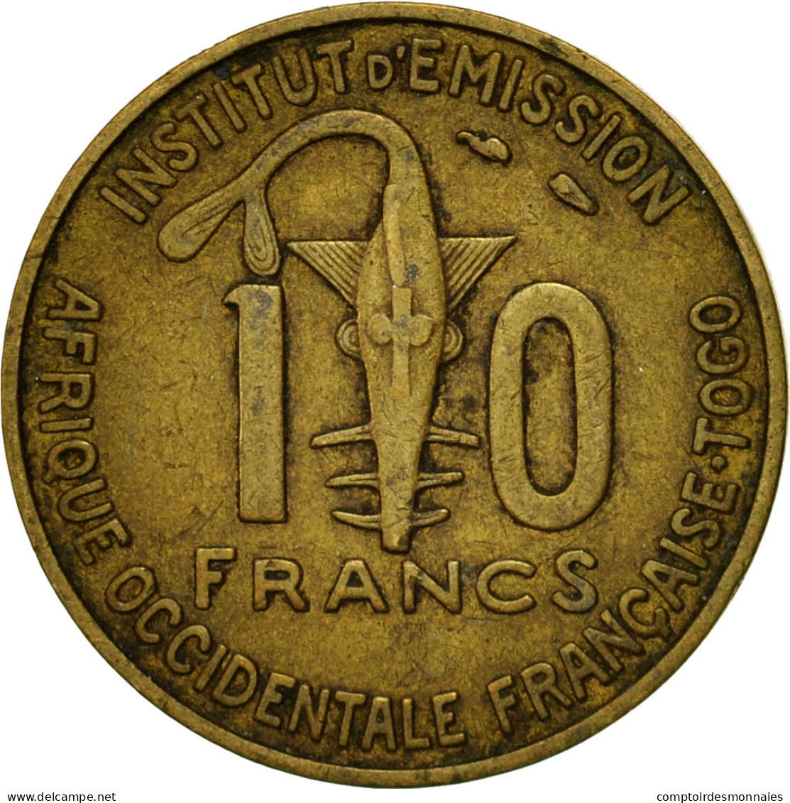 Monnaie, French West Africa, 10 Francs, 1957, Paris, TTB, Aluminum-Bronze, KM:8 - Togo