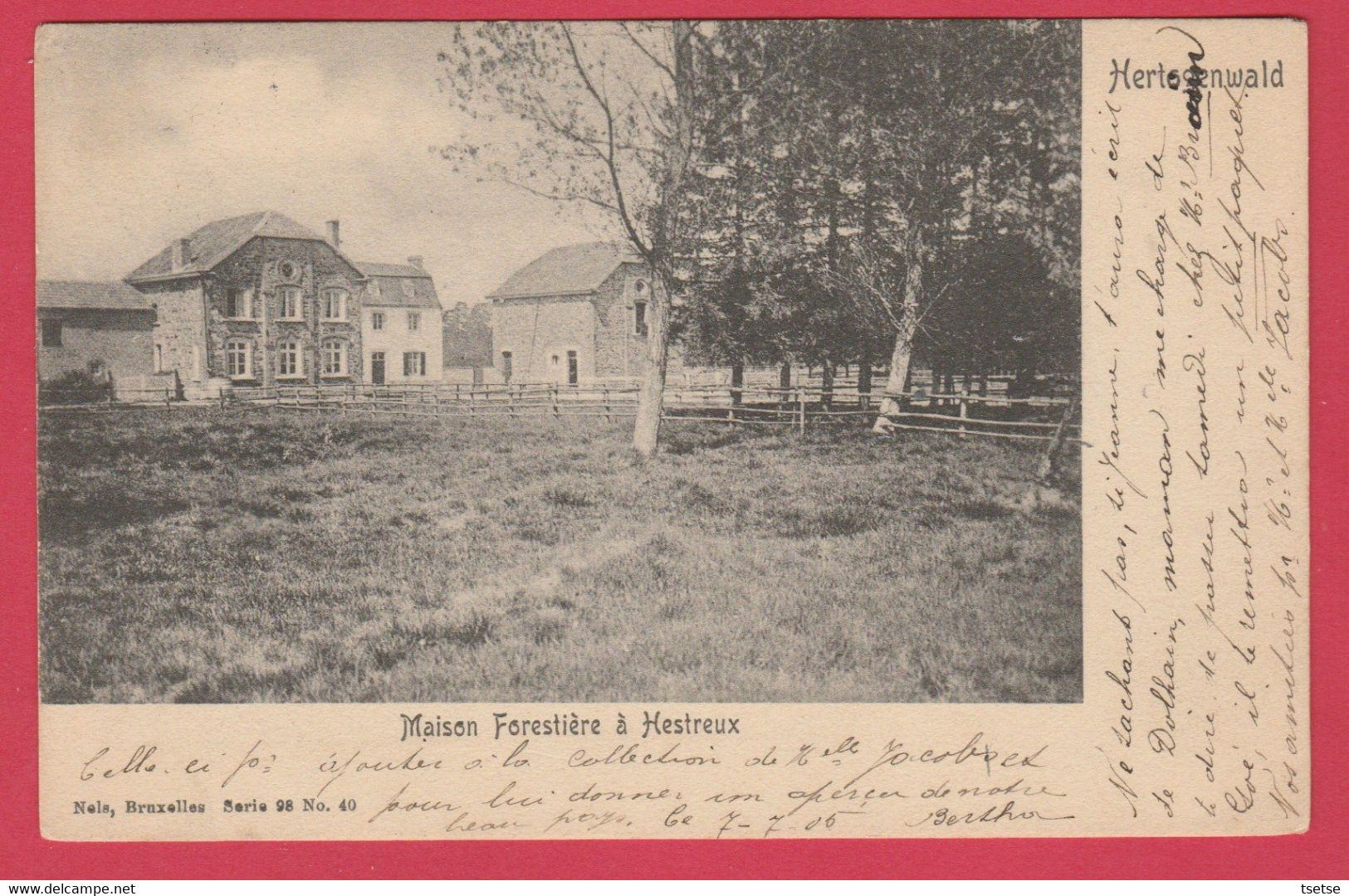 Baelen ( Hertogenwald ) - Maison Forestière à Hestreux - 1905  / Nels Série 98 N° 40 ( Voir Verso ) - Baelen