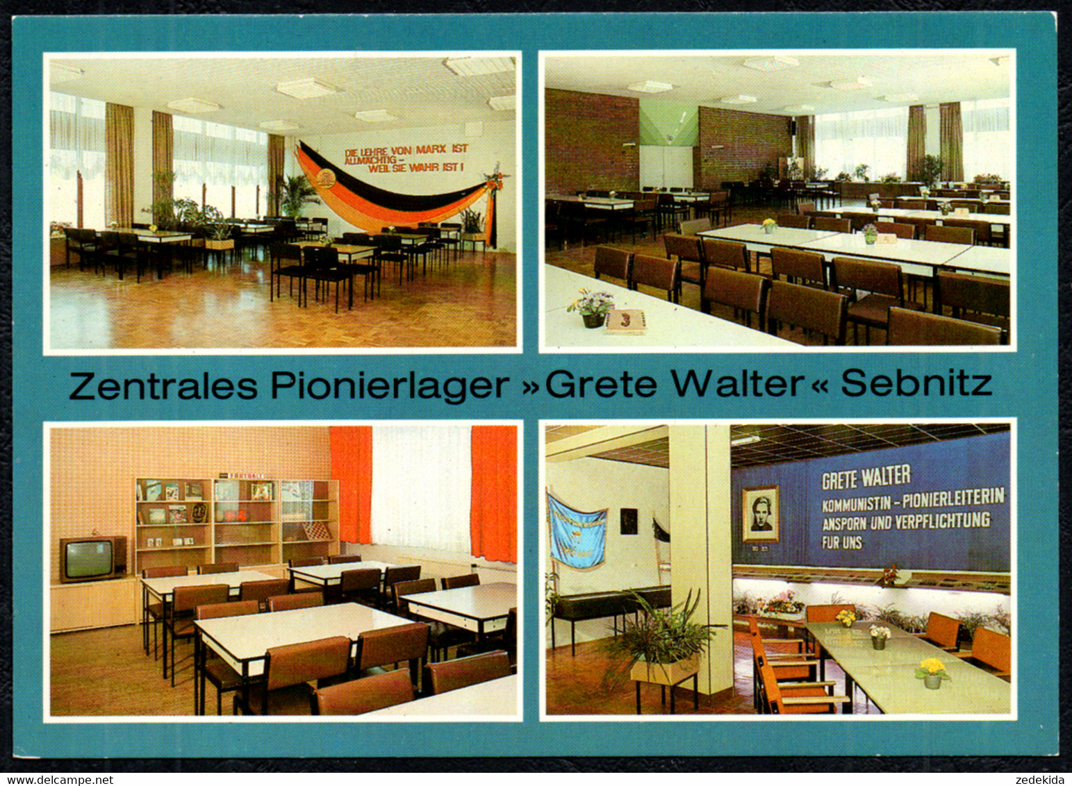 F6443 - TOP Sebnitz Pionierlager Grete Walter Innenansicht - Verlag Bild Und Heimat Reichenbach - Sebnitz