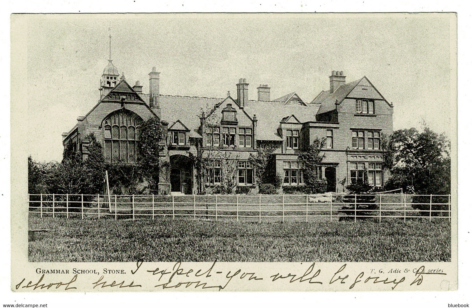 Ref 1537 - Early Postcard - Grammar School Stone - Staffordshire - Sonstige & Ohne Zuordnung