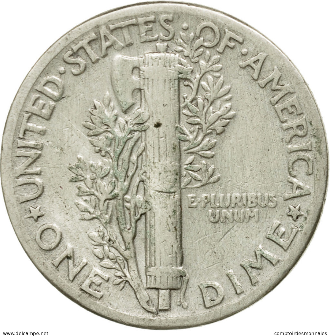 Monnaie, États-Unis, Mercury Dime, Dime, 1944, U.S. Mint, Philadelphie, TB - 1916-1945: Mercury (Mercure)