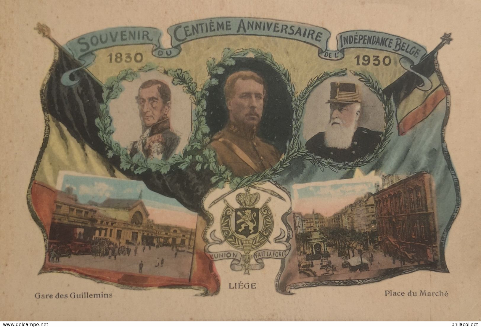 Liege // Souvenir Centieme Anniversaire Independance Belge  1830 - 1930 // 1936 - Liege