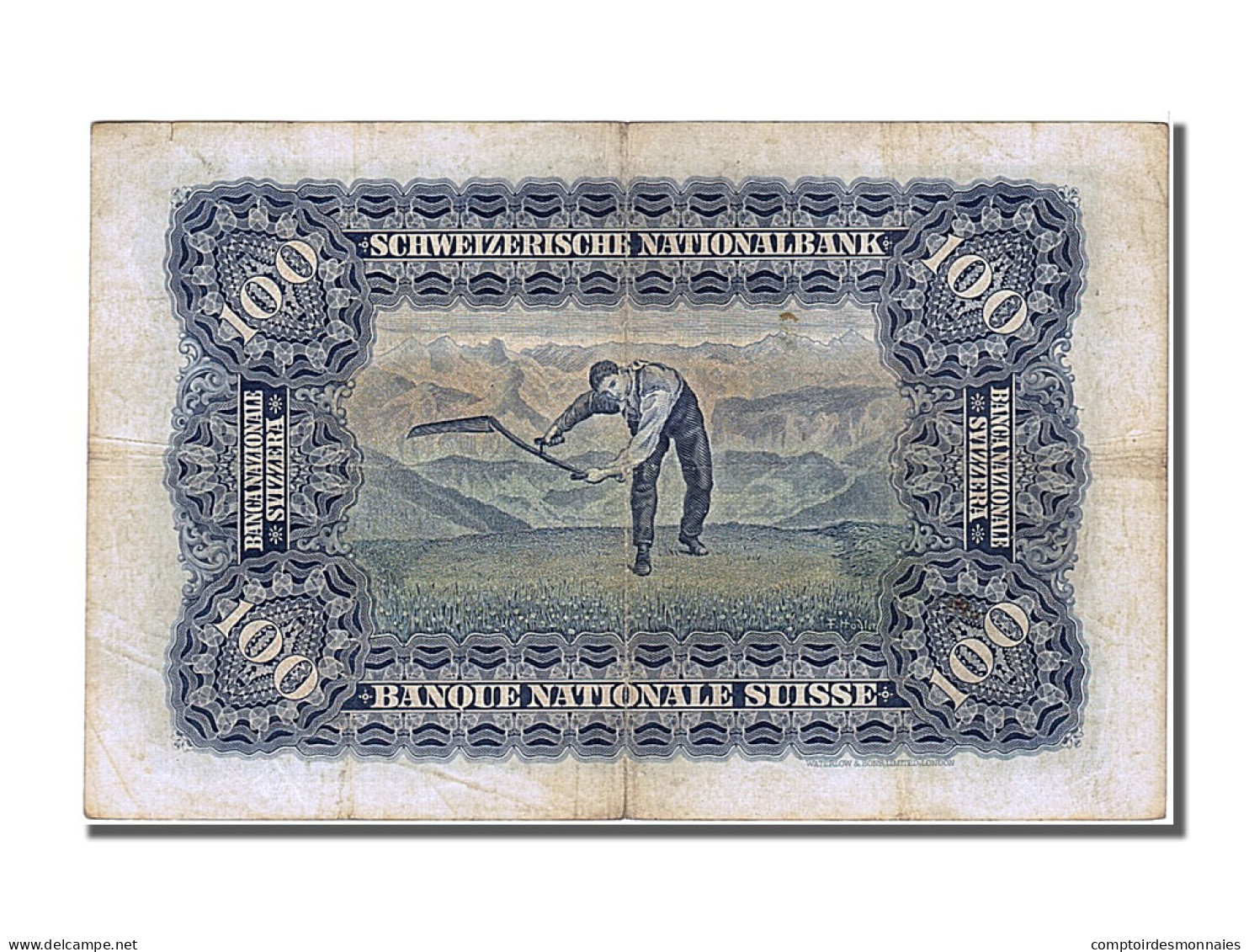 Billet, Suisse, 100 Franken, 1931, 1931-07-21, TTB - Suisse