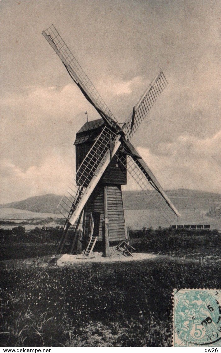 Moulin à Vent à Identifier (probablement En Belgique Ou Pays-Bas) Série Delft N° 18 - Carte Nels Dos Simple - Molinos De Viento