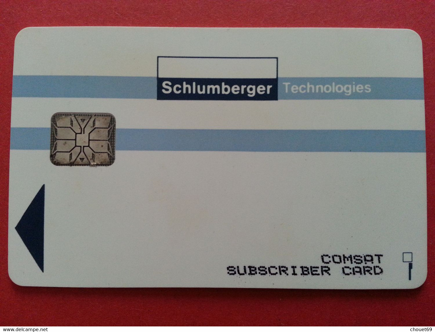 USA - Comsat Test - Subscriber Card Schlumberger Technologies Chip Card Test Trial Demo Proof (TB0322 - Chipkaarten