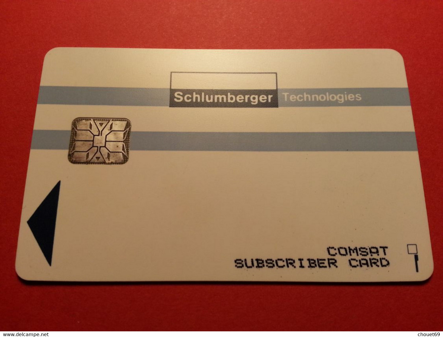 USA - Comsat Test - Subscriber Card Schlumberger Technologies Chip Card Test Trial Demo Proof (TB0322 - [2] Chip Cards