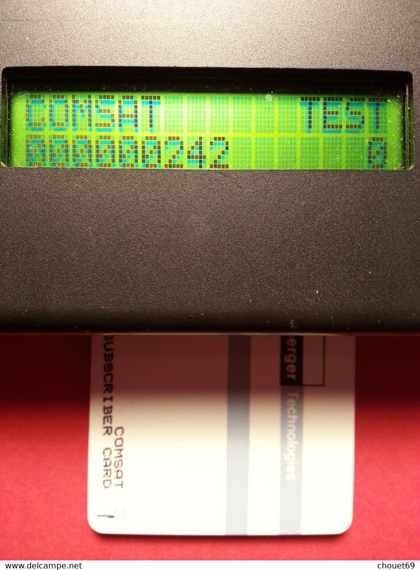 USA - Comsat Test - Subscriber Card Schlumberger Technologies Chip Card Test Trial Demo Proof (TB0322 - [2] Chipkarten