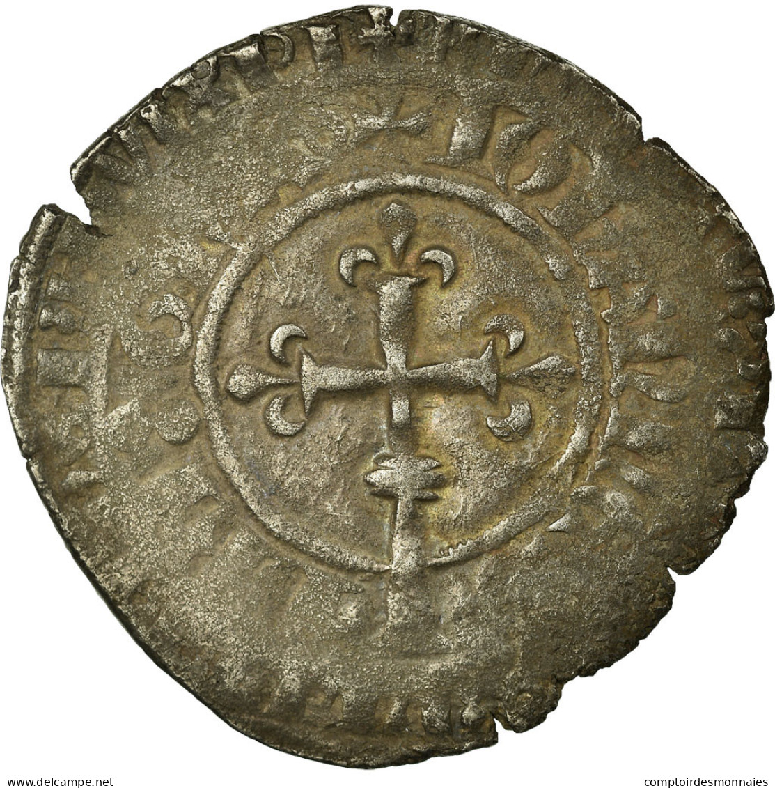 Monnaie, France, Jean II Le Bon, Gros Blanc à La Couronne, TTB, Billon - 1350-1364 Johann II. Der Gute