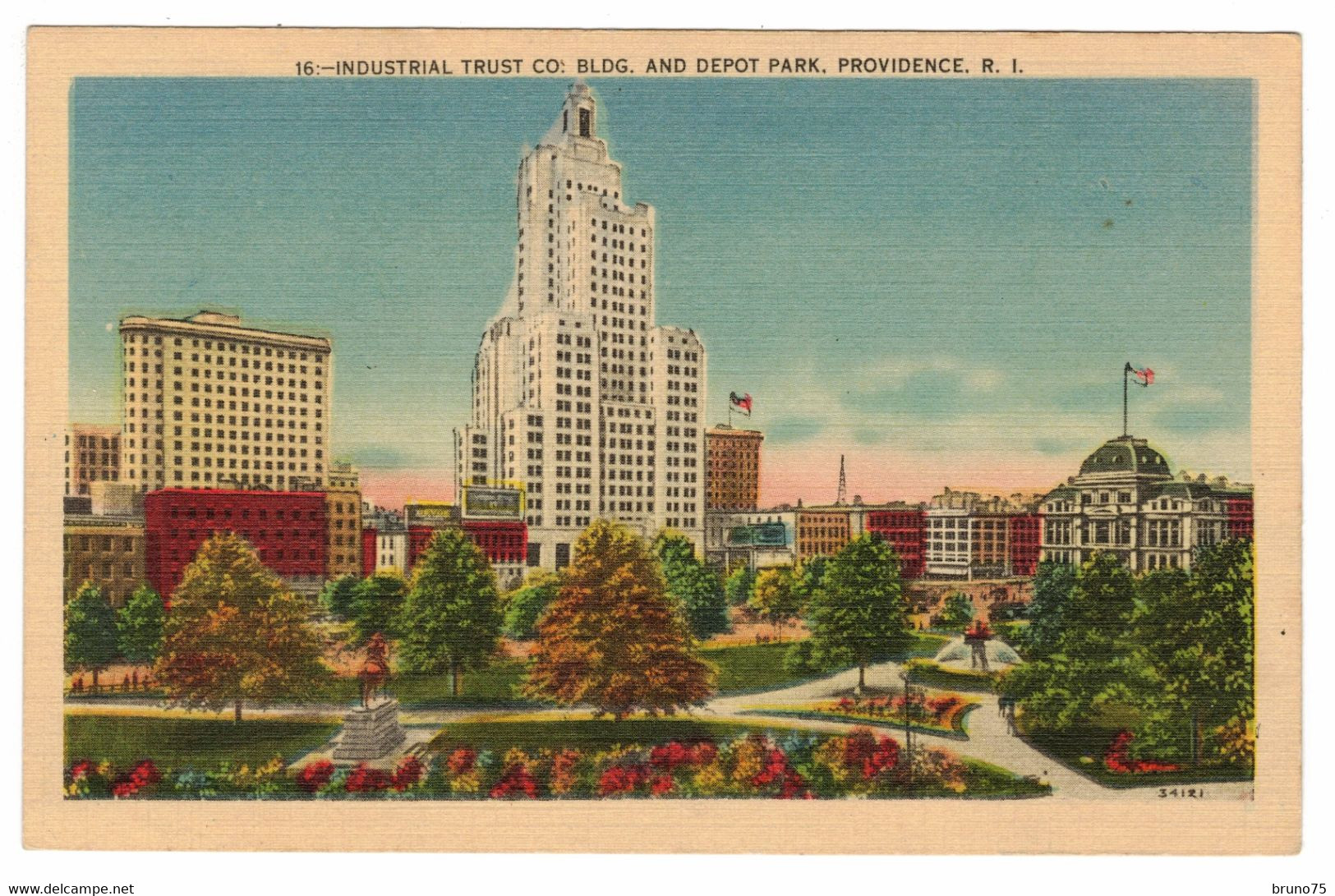 Industrial Trust Co. Bldg. And Depot Park, PROVIDENCE, R.I. - Providence