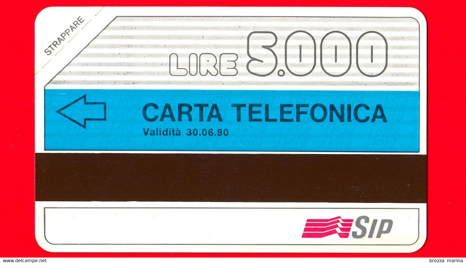 Nuova - MNH - ITALIA - Scheda Telefonica - Fasce Orarie - Golden 13 - C&C 1112 - 5.000 - 30.06.90 - Pik - Öff. Diverse TK