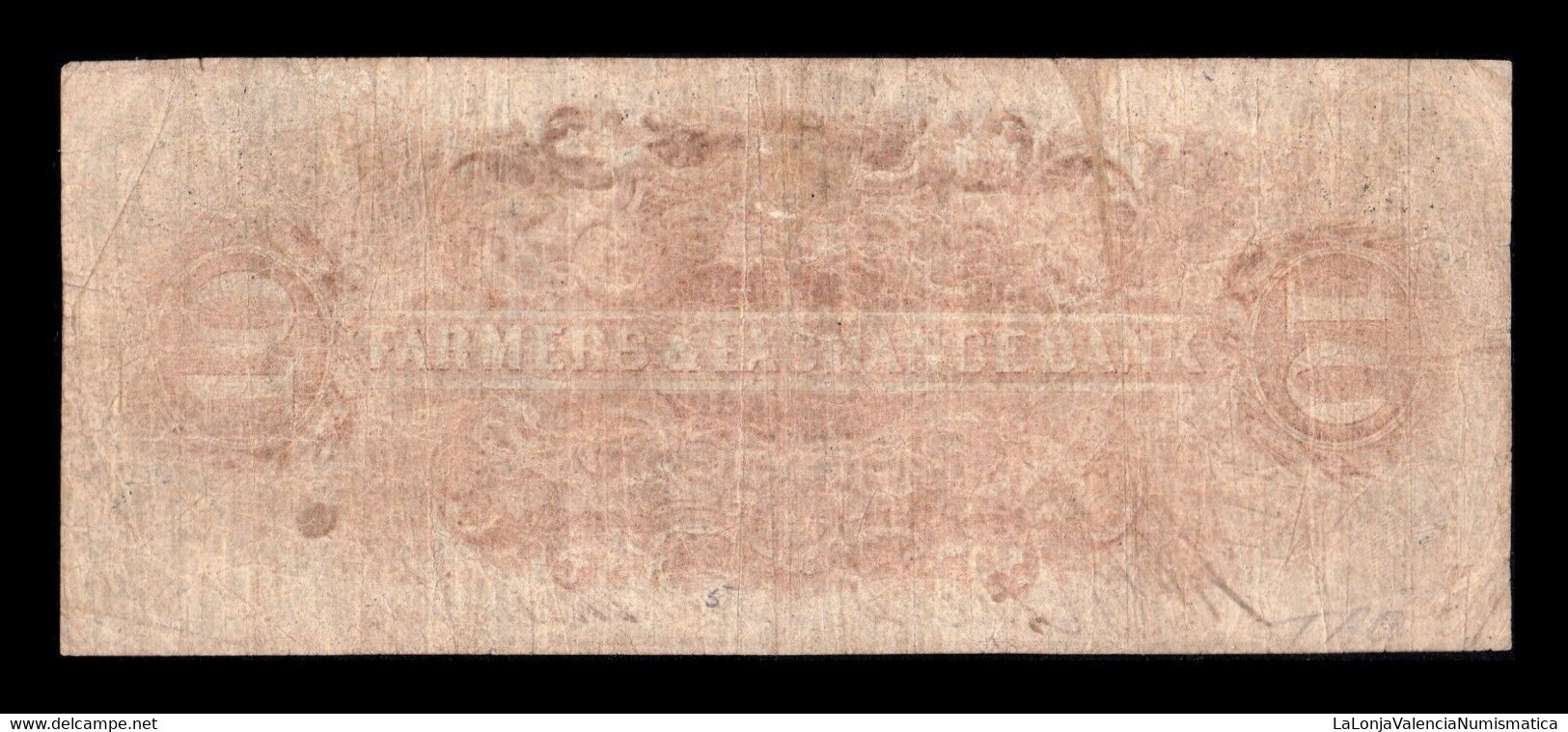 Estados Unidos United States 10 Dollars 1894 Farmers Exchange Bank Of Charleston - South Carolina