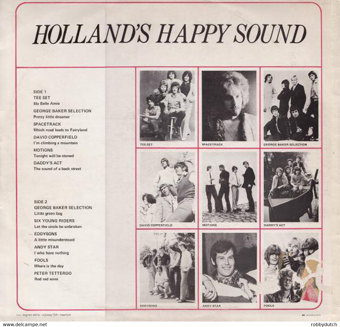 * LP *  HOLLAND' S HAPPY SOUND - TEE-SET / MOTIONS / DADDY' S ACT / SPACETRACK ? FOOLS A.o. - Hit-Compilations