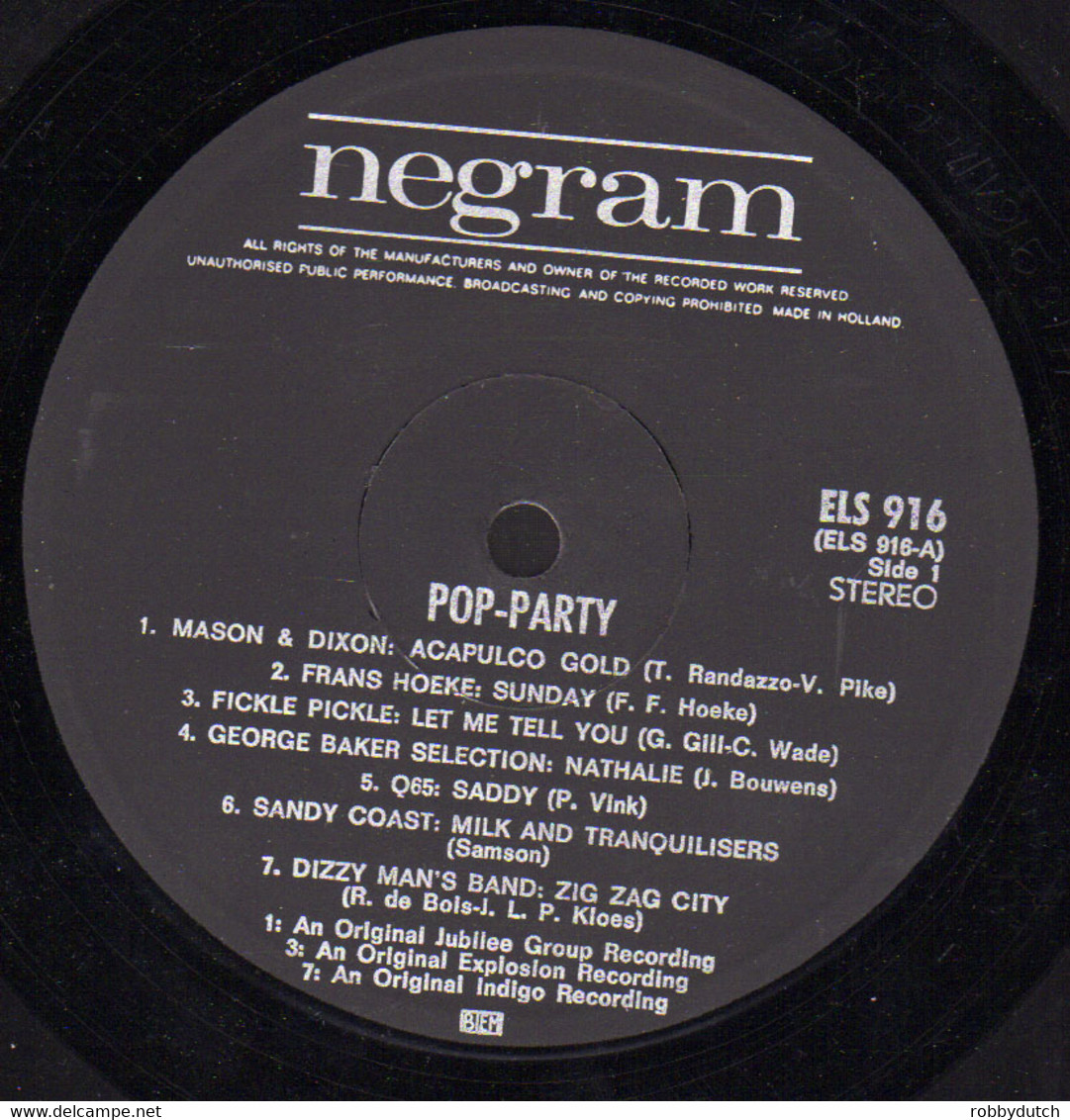 * LP *  POP PARTY - FICKLE PICKLE / Q65 / TEE-SET / CORPORATION / DIZZY MAN' S BAND A.o. - Hit-Compilations