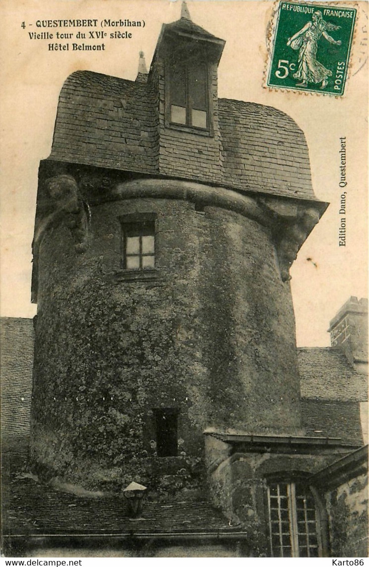 Questembert * Hôtel BELMONT Et Vieille Tour Du XVIème Siècle - Questembert