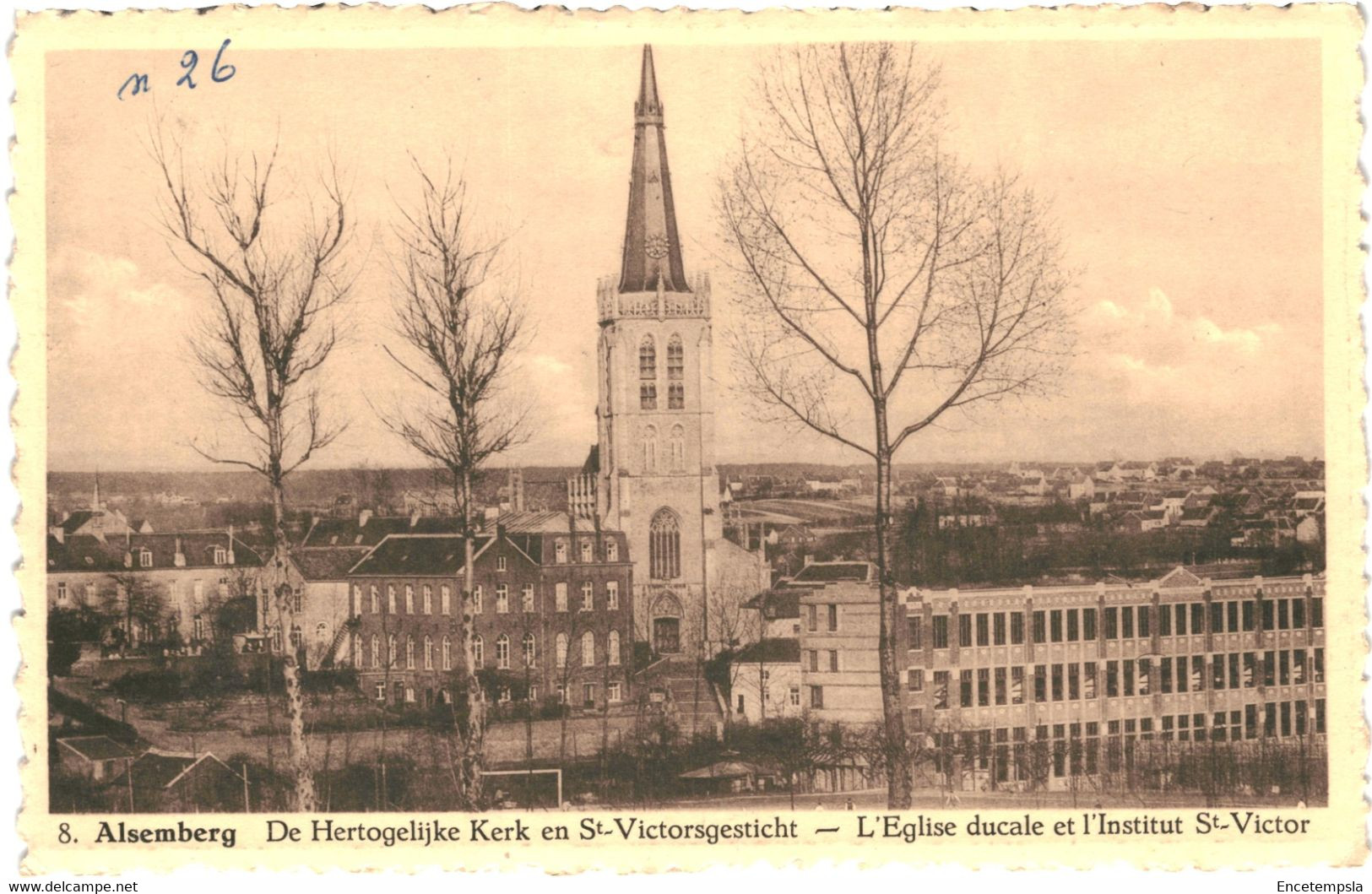 CPA Carte Postale Belgique Alsemberg  Institut Saint Victor Et L'église  VM46704ok - Beersel