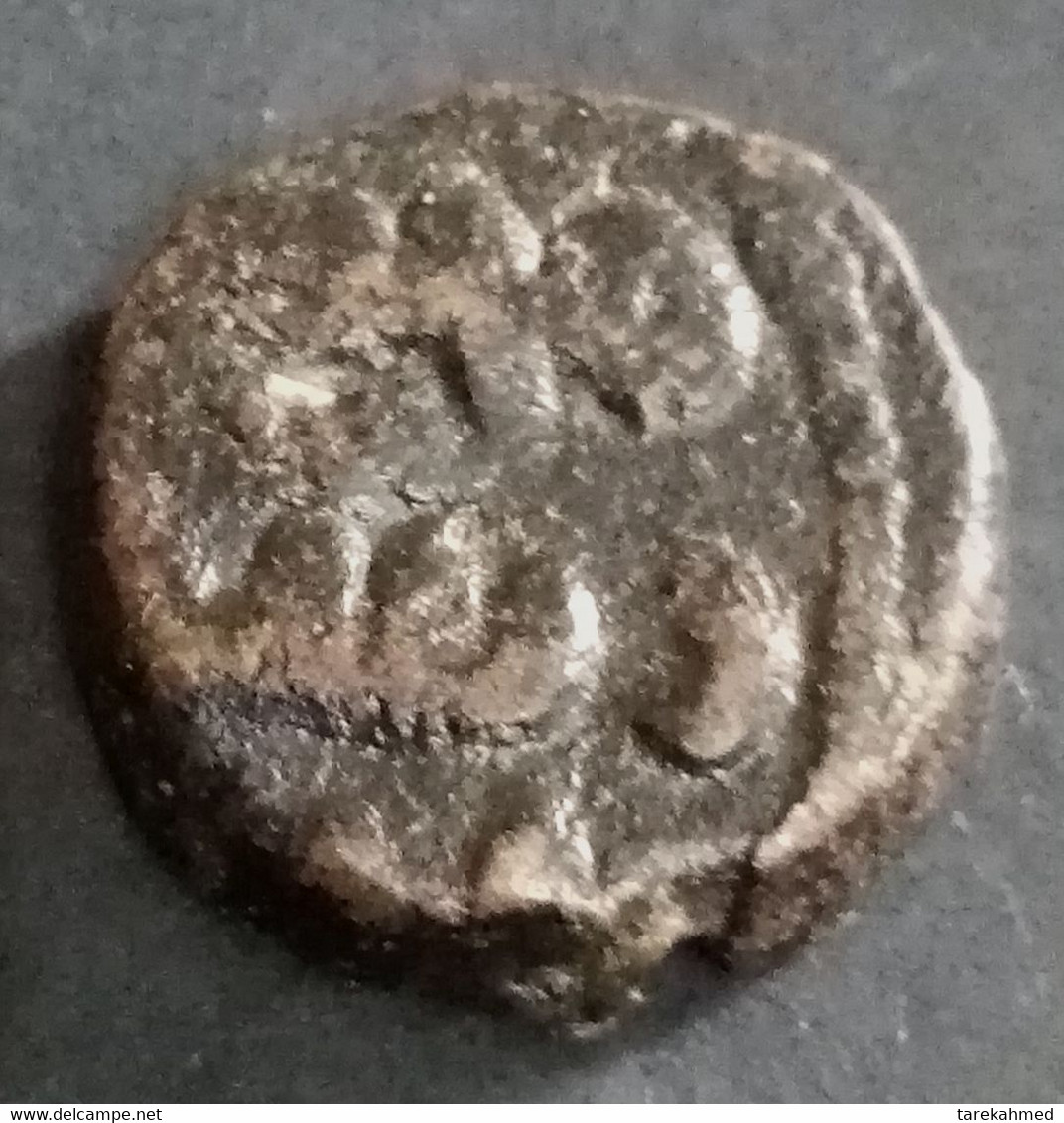 Egypt AH 65 , Ummayad AE Fils ..standard Legend ..rare. Fustat Mint. 5.2 Gm. AD 68 , Gomaa5 - Islamic