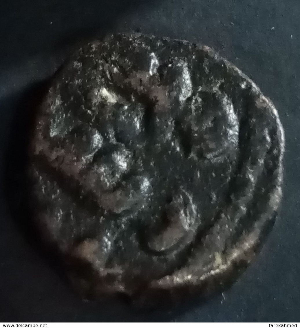 Egypt AH 65 , Ummayad AE Fils ..standard Legend ..rare. Fustat Mint. 5.2 Gm. AD 68 , Gomaa5 - Islamic