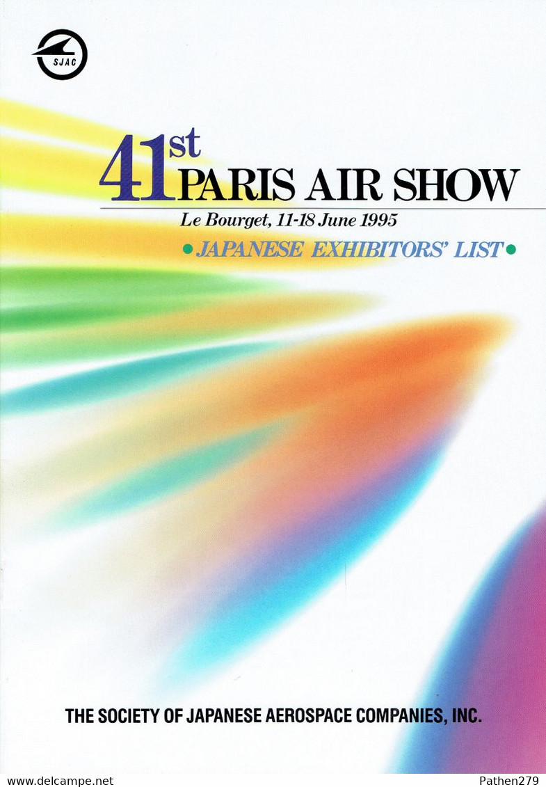 Brochure De Présentation The Society Of Japanese Aerospace Companies - Le Bourget 1995 - Werbung