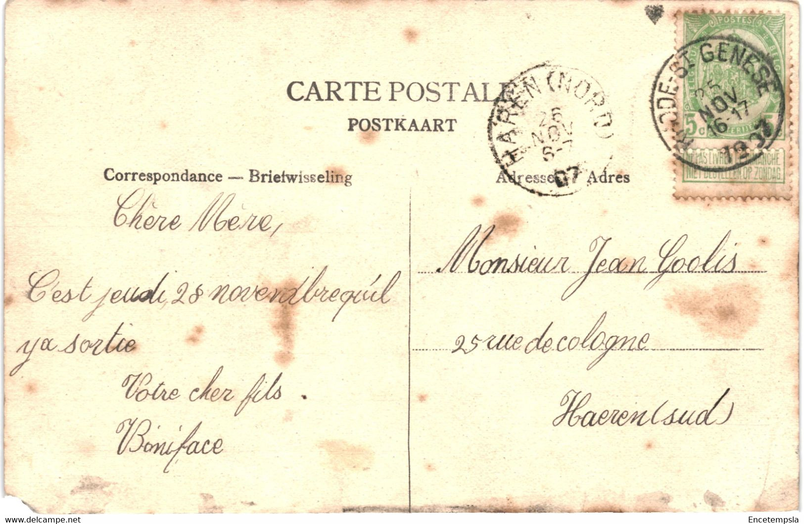 CPA Carte Postale Belgique Alsemberg  Saint Victor Pensionnat  1907 VM46705ok - Beersel