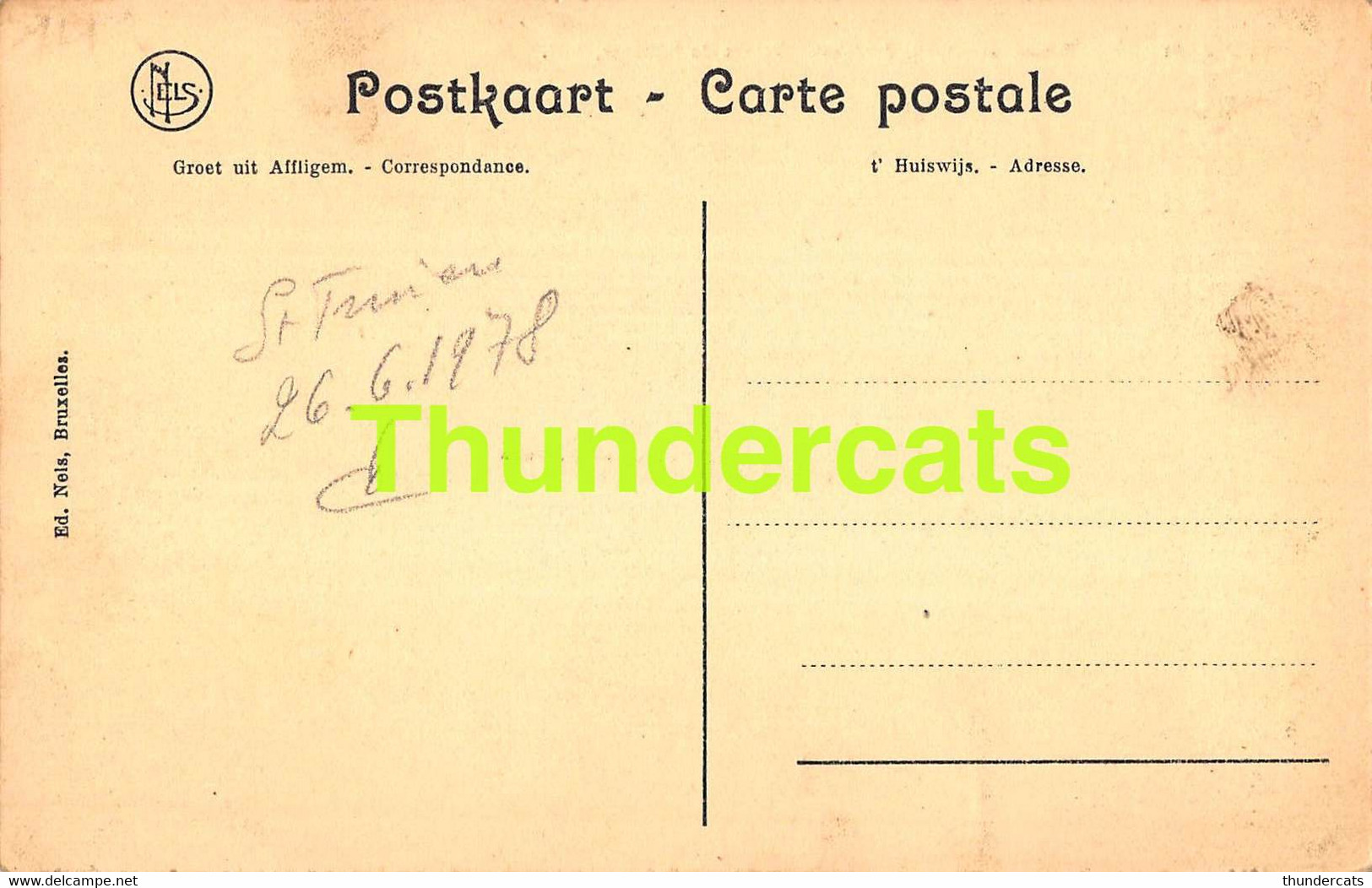 CPA ABDIJ AFFLIGEM RUINEN DER ABDIJ ZUIDKANT - Affligem