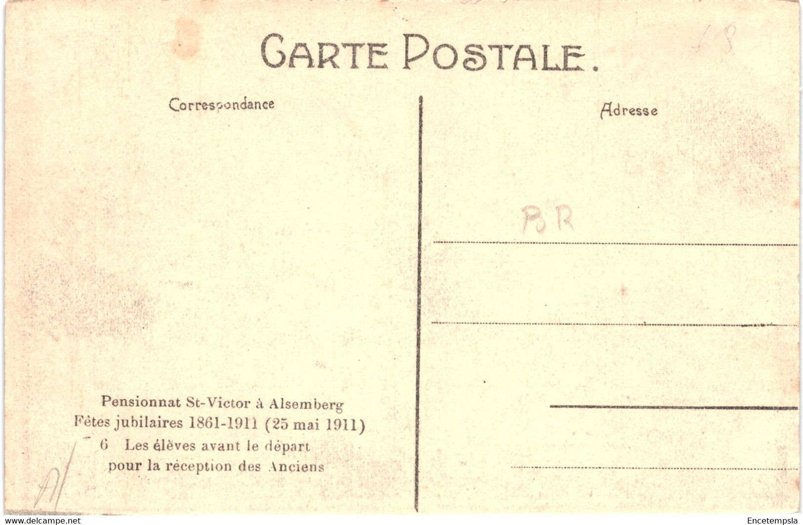 CPA Carte Postale Belgique Alsemberg  Saint Victor Pensionnat Fête Jubilaire 1911 VM46709ok - Beersel