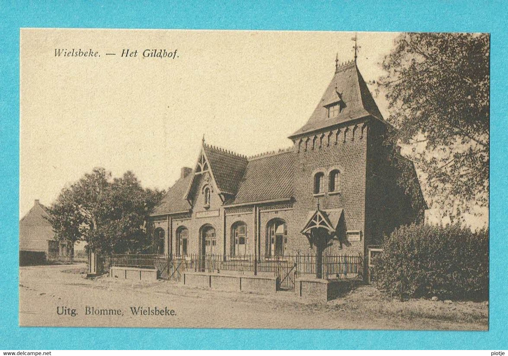 * Wielsbeke (West Vlaanderen) * (Uitg Blomme) Het Gildhof, Zeldzaam, Unique, TOP, Rare, Prachtkaart, Croix - Wielsbeke