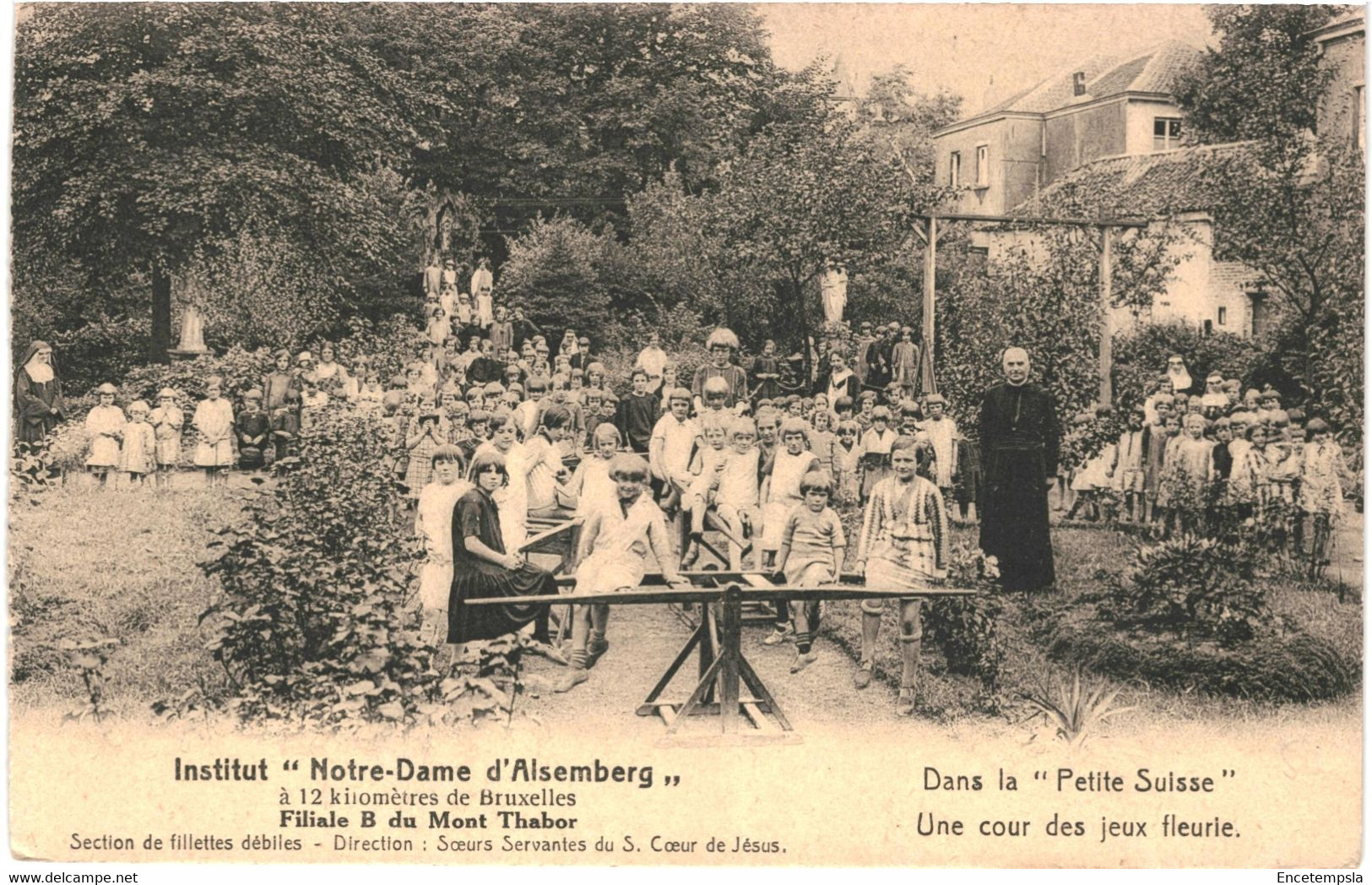 CPA Carte Postale Belgique Alsemberg  Institut Notre Dame Section Fillettes Débile    VM46713ok - Beersel