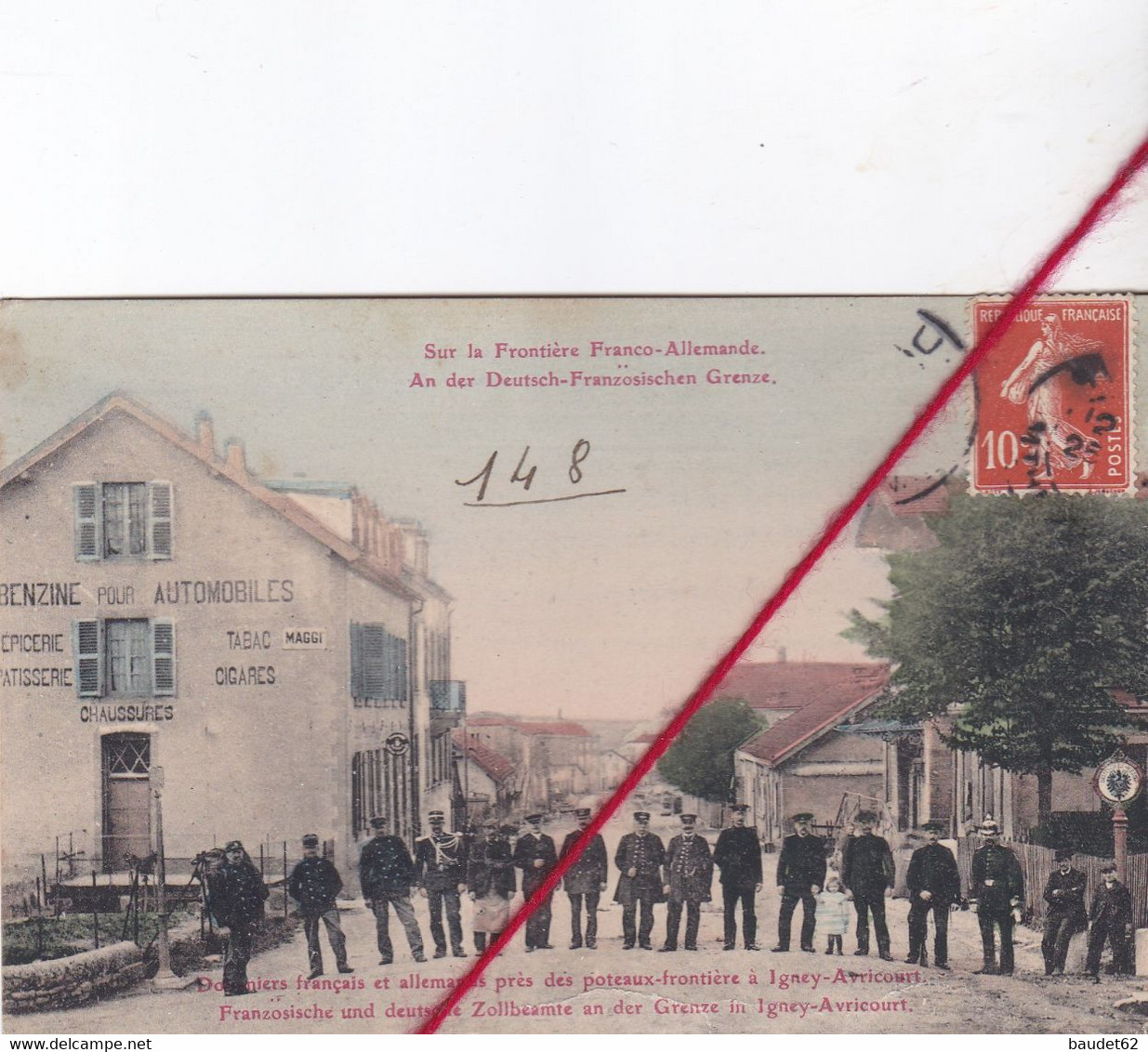 CP  88  -  IGNEY-AVRICOURT  - Douaniers Français Et Allemands Près De Poteaux-frontière à IGNEY - Other & Unclassified