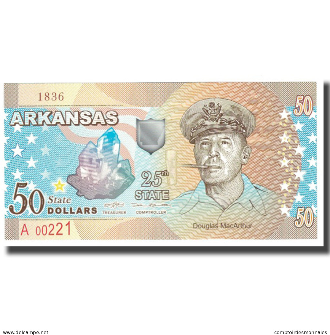 Billet, États-Unis, 50 Dollars, ARKANSAS, NEUF - Unidentified