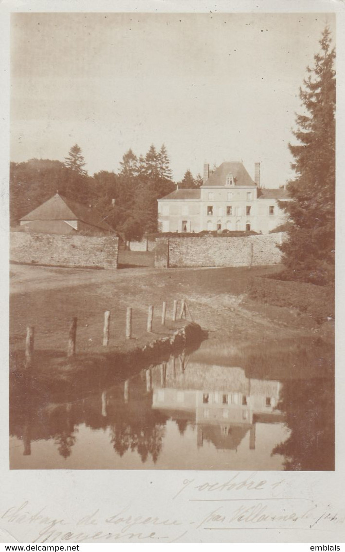 53 VILLAINES LA JUHEL - Carte Photo Du Château De L' Orgerie (tirage Privé) - Villaines La Juhel