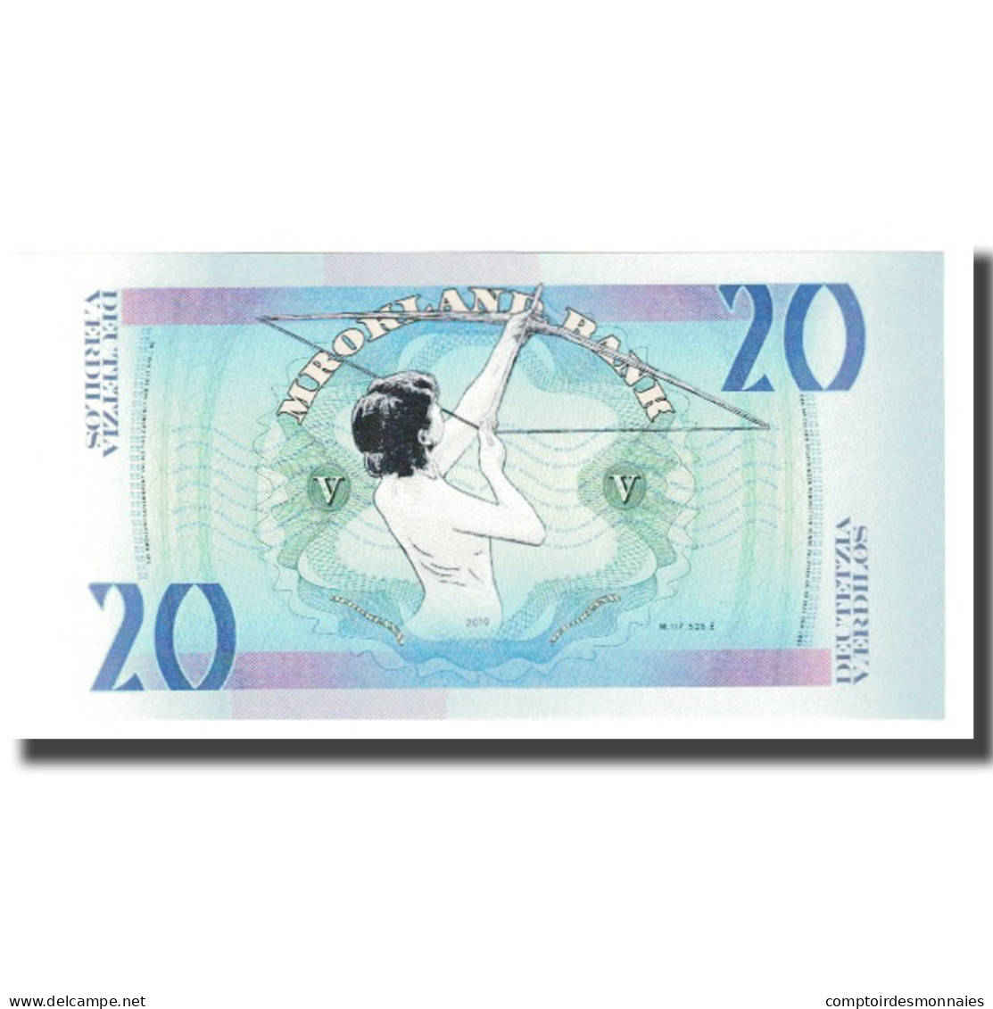 Billet, États-Unis, Billet Touristique, 2019, 20 VAERDILOS MROKLAND BANK, NEUF - Unidentified