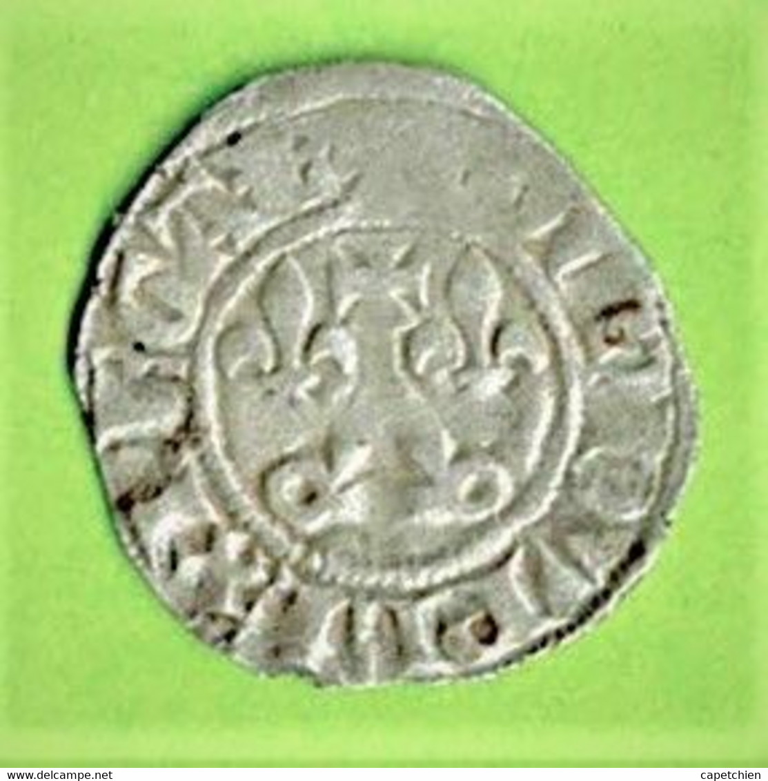PHILIPPE IV LE BEL / DOUBLE TOURNOIS / MON.DUPLEX.REGAL / PHILIPPUS.REX + / 1.22 G / 20 Mm - 1285-1314 Philip IV The Fair