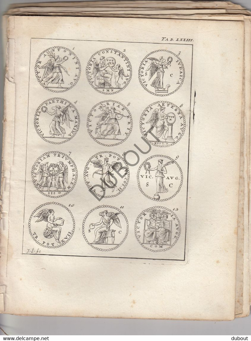 Numismatiek - Romeinse Munten, Auteur: Joachim Oudaan - Gedrukt Leiden, 1723, Hendrik Van Damme  (S200) - Oud