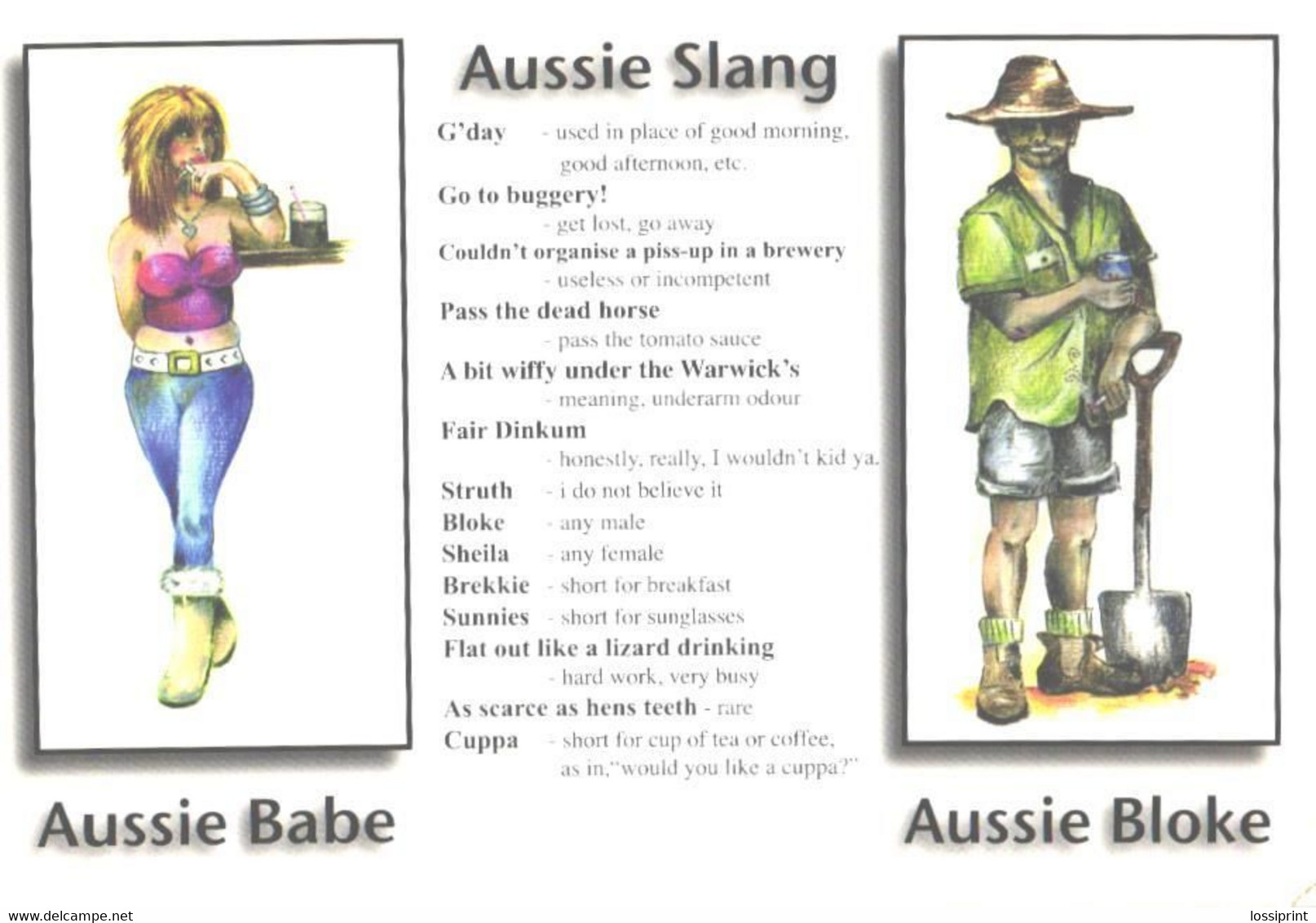 Australia:Aussie Slang, Aussie Babe, Aussie Bloke - Oceanië