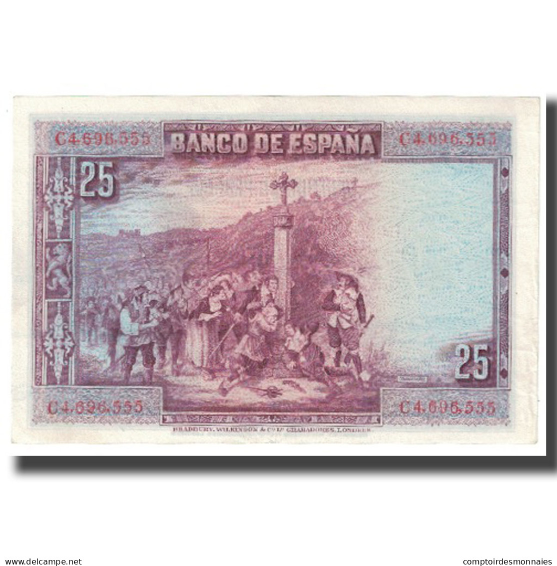 Billet, Espagne, 25 Pesetas, 1928, 1928-08-15, KM:74a, SUP - 25 Pesetas