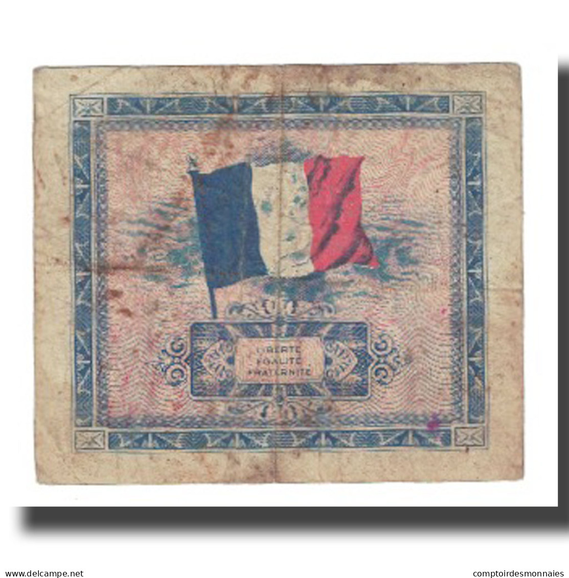 France, 2 Francs, Drapeau/France, 1944, Undated (1944), TB+, KM:114a - 1944 Flagge/Frankreich