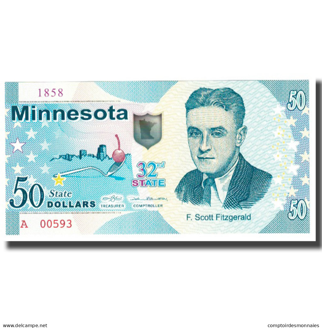 Billet, États-Unis, 50 Dollars, MINNESOTA, NEUF - A Identifier