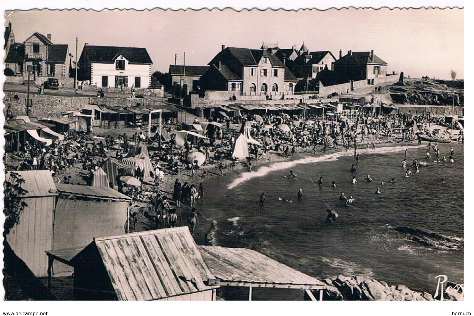 CPSM BATZ S MER La Plage - Batz-sur-Mer (Bourg De B.)