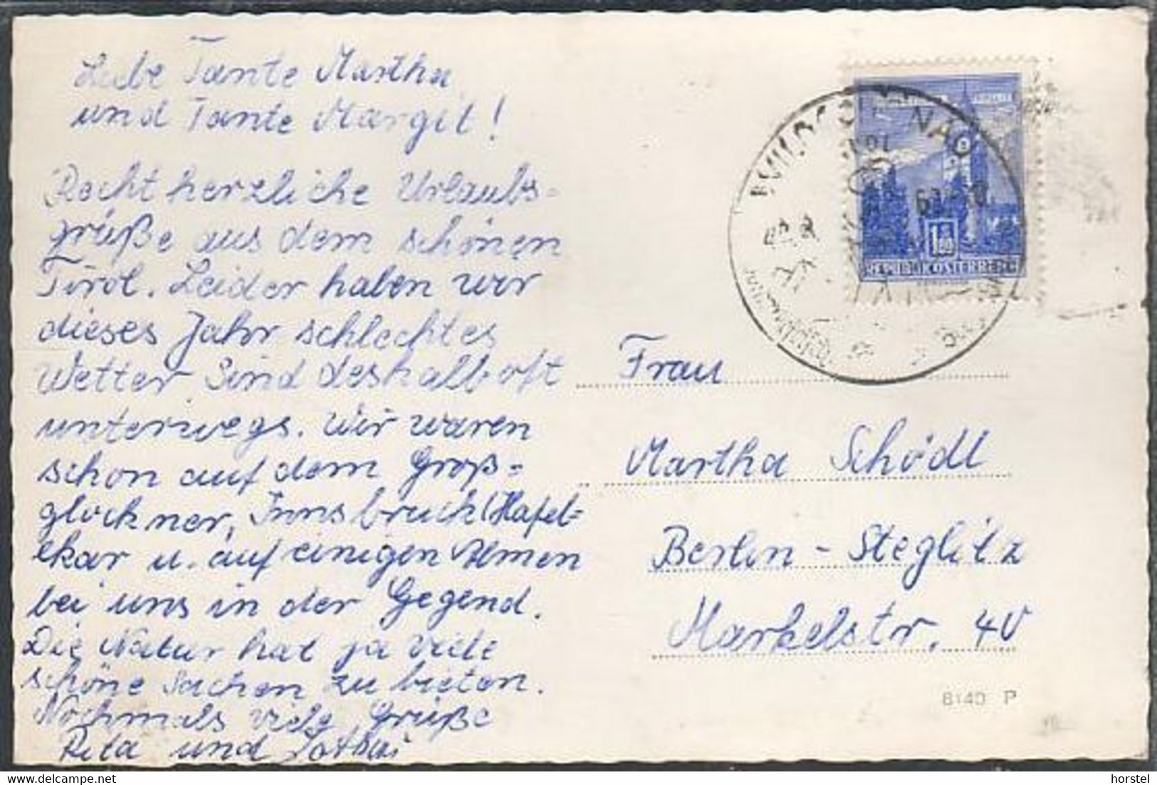 Austria - 6311 Wildschönau - Alte Ortsansicht - Kirche - Oberau Mit Schatzberg - Nice Stamp - Wildschönau