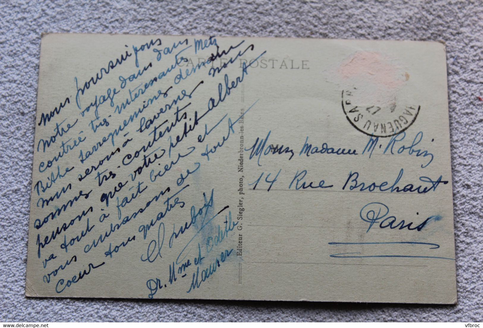 Cpa 1927, Dambach, Vosges Du Nord, Bas Rhin 67 - Dambach-la-ville