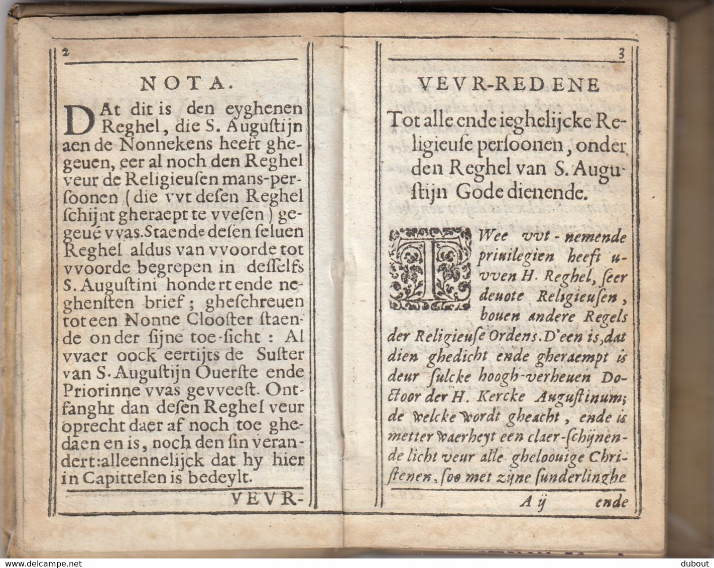 GENT - Den Reghel Van Sint Augustijn - Gedrukt In Gent, Jan Vanden Kerkhove - 1621 (W135) - Antiquariat