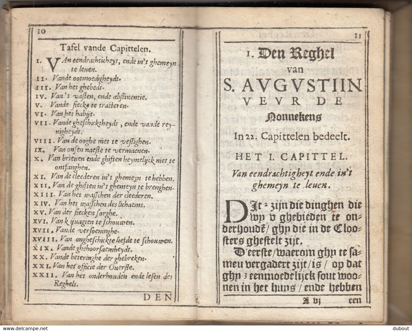 GENT - Den Reghel Van Sint Augustijn - Gedrukt In Gent, Jan Vanden Kerkhove - 1621 (W135) - Antique