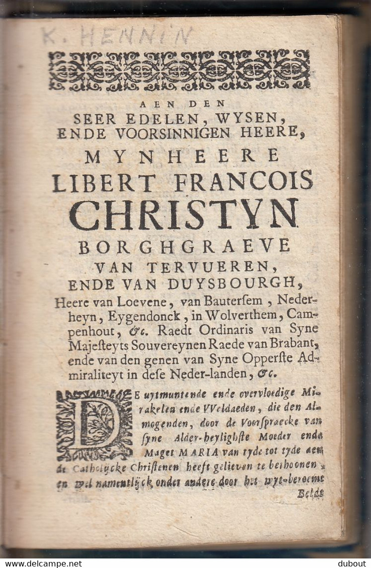 LAKEN - Oorsprongh Van De Kercke Van Laken - Quentin Hennin - Brussel, Egidius Dams, 1694?  (W133) - Antiguos