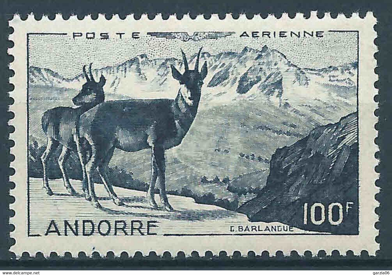 Andorre - 1950 - Isards  Et Alt Del Grio -  PA 1 - Neuf ** - MNH - Luchtpost