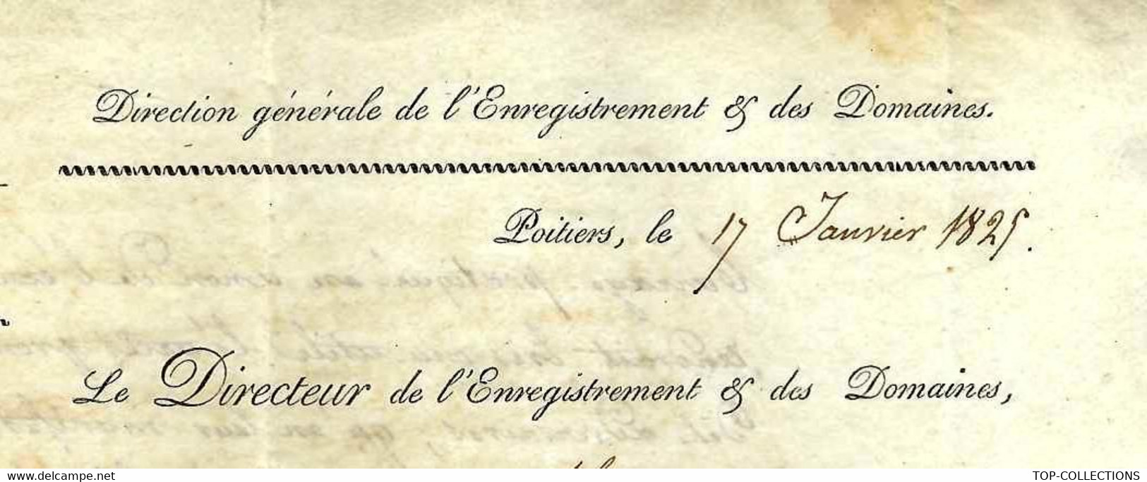 1825 LETTRE ADMINISTRATION SUITE EXPLOSION POUDRERIE ST JEAN D ANGELY  Fr. Maurin Poitiers Pour  La Rochelle - Historische Documenten