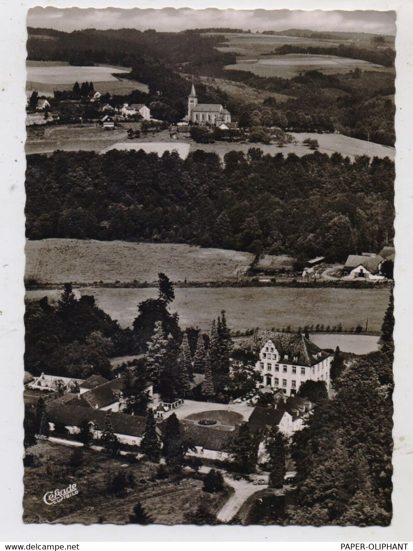 5253 LINDLAR - HOMMERICH, Hotel Schloß Georghausen, Luftaufnahme, Min. Druckstelle, 1957 - Lindlar